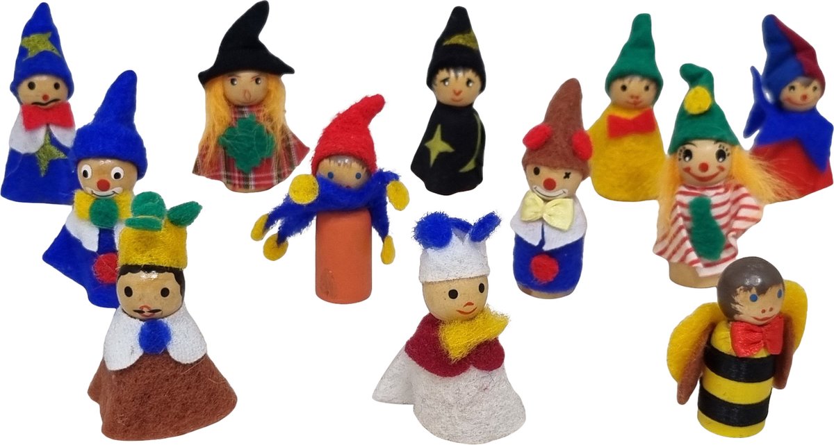 Gelukspoppetjes theater poppetjes 6.5 cm per 12 stuks